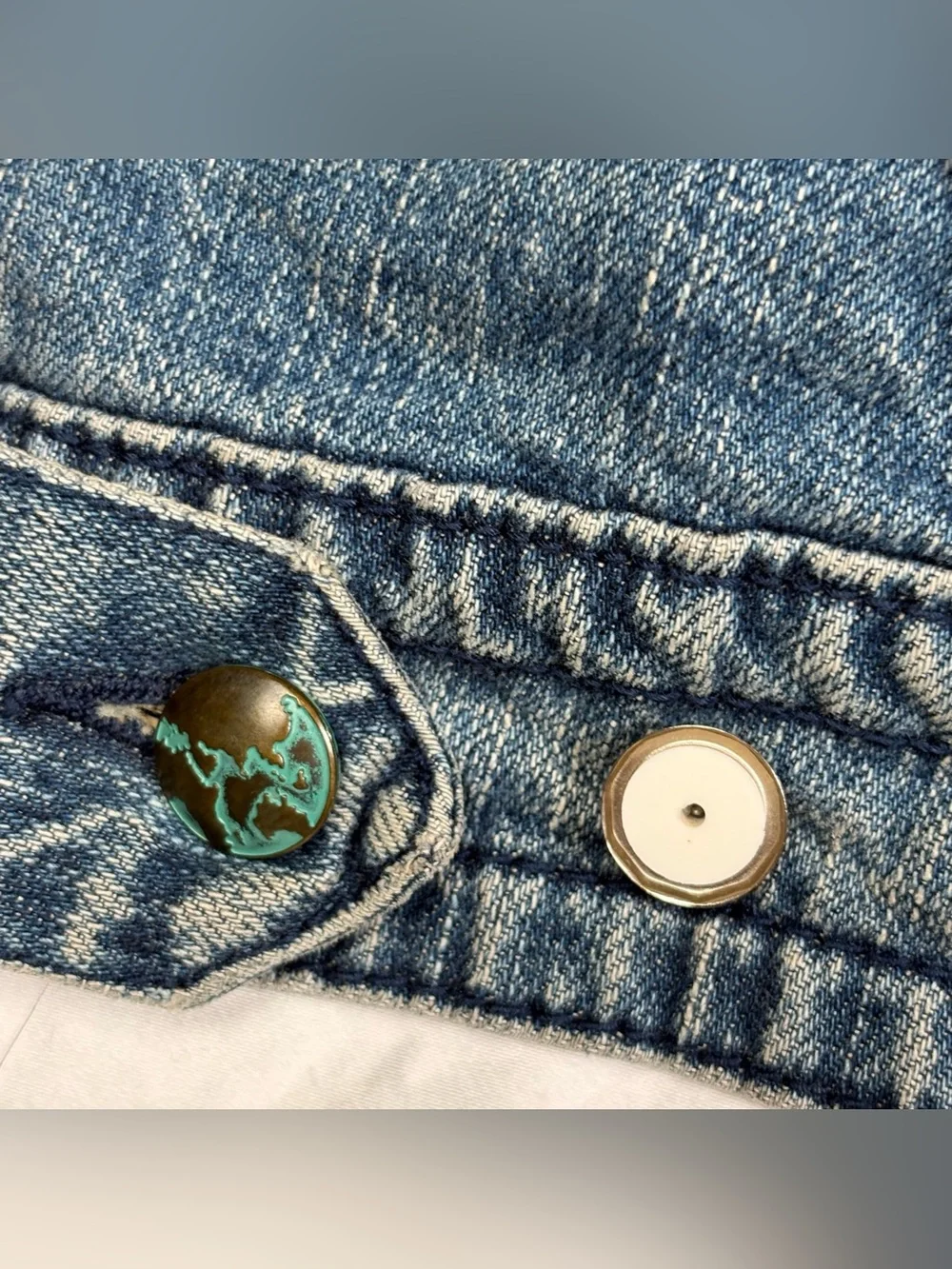 Venezia Cropped Denim Vest